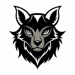 Animal logo icon black shape white background