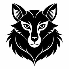 Animal logo icon black shape white background