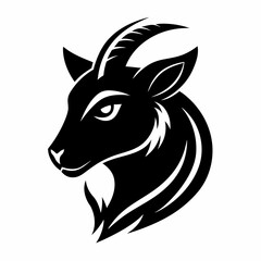 Animal logo icon black shape white background