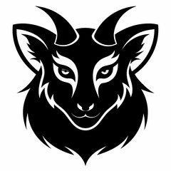 Animal logo icon black shape white background