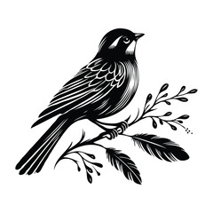 bird silhouettes vector image with isolated background