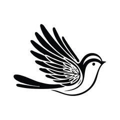 bird silhouettes vector image with isolated background