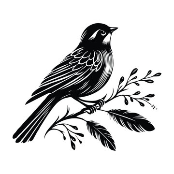 recommend clip art: bird silhouettes vector image with isolated background