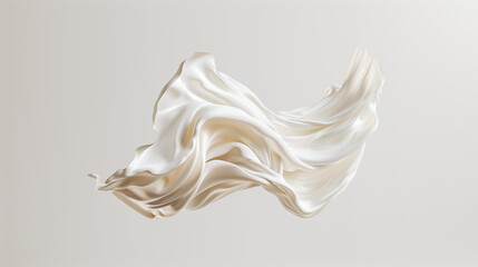 Beauty and Health Benefits of Hydrolyzed Silk Extract in Silk Infused Body Lotion, White Background