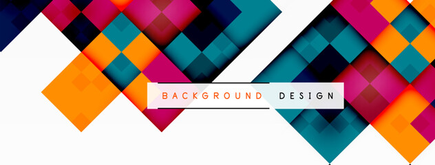 Dynamic colorful squares background. Vector Illustration For Wallpaper, Banner, Background, Card, Book Illustration, landing page