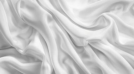 Obraz premium Smooth and elegant white fabric texture background