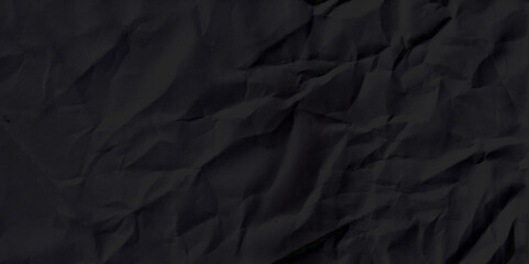 Texture of crumpled parchment or paper. Abstract background for design. Black crumpled paper texture pattern. Rough grunge old blank. Vector abstract background.
