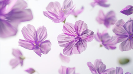Geranium Extract for Calming and Soothing Skin - Clean White Background with Organic Beauty Product