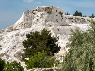 Lime terraces in Pamukkale Turkey