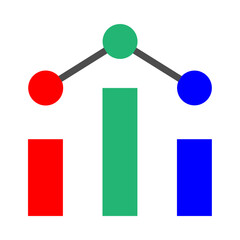 Analytical Vector Flat Icon Design