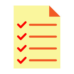 Checklist Vector Flat Icon Design