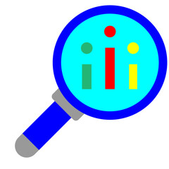 Forecast Analytics Vector Flat Icon Design