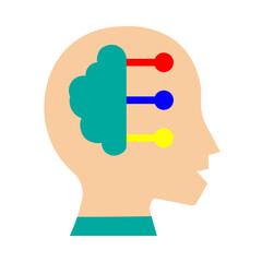 Machine Learning Vector Flat Icon Design