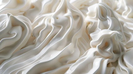 Obraz premium Fresh delicious vanilla meringue ,generative ai