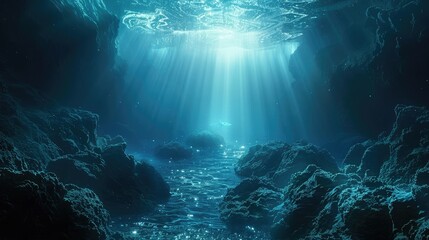 Obraz premium Write a song lyrics about exploring the depths of an alien ocean