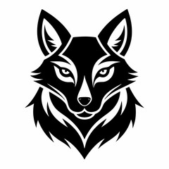 Animal logo icon black shape white background