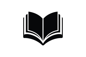 Book icon silhouette vector