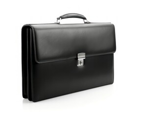 Elegant Black Leather Briefcase