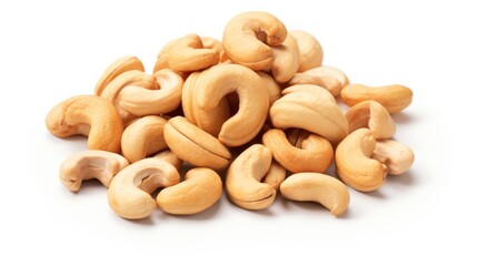 Fototapeta premium Cashews on white background 