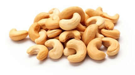 Fototapeta premium Cashews on white background 