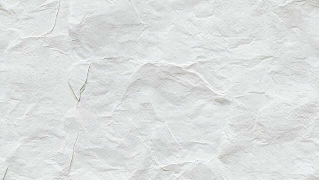 Minimalist Crumpled White Paper Texture Image