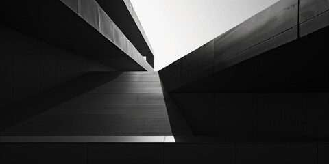 Obraz premium Modern Minimalist Abstract Black Background for Professional Designs