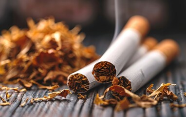 Close-Up of Broken Cigarettes