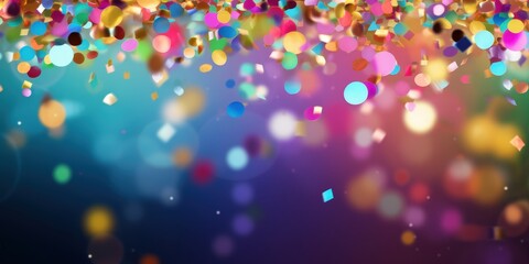 Naklejka premium Celebration Confetti Rain