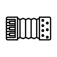 accordion linear logo mark in black and white