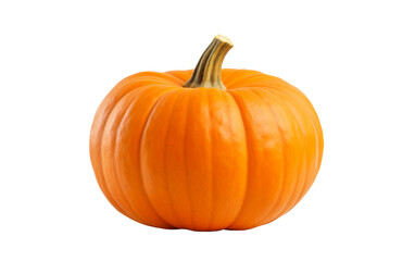 Whole fresh pumpkin isolated on transparent background