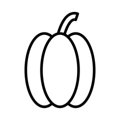 Paprika linear logo mark in black and white