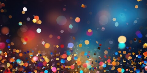 Colorful Confetti and Lights