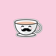 Coffee Cute Icon Vector Design