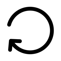 Refresh linear logo mark in black and white