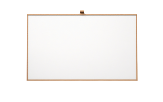 Modern bulletin board isolated on transparent background