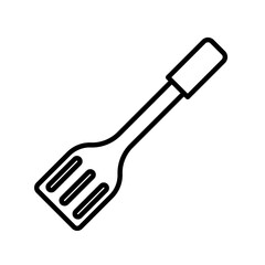 spatula linear logo mark in black and white