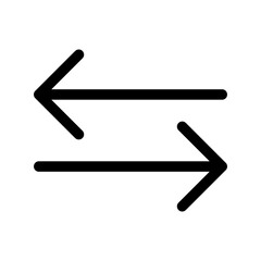 swap linear logo mark in black and white