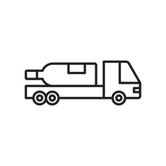 Wine delivery logo sign vector outline