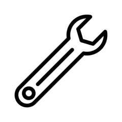 Wrench logo sign vector outline