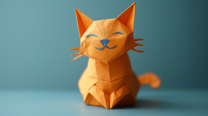 Obraz premium positive paper cat