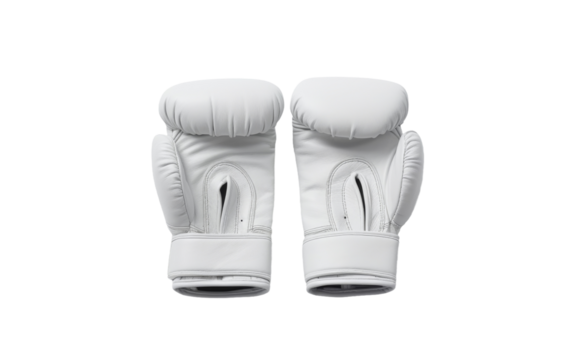 Pair of boxing gloves isolated on transparent background