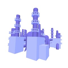 Obraz premium Industrial building factory facility power plant.