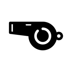 Whistle Referee Icon Vector Symbol Design Illustration