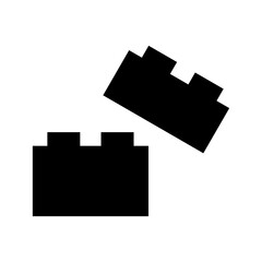 Toy Bricks Icon Vector Symbol Design Illustration