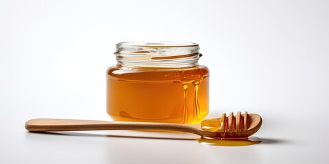 Honey Dripping from a Jar