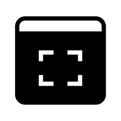 Screenshoot Icon Vector Symbol Design Illustration