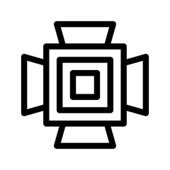 Naklejka premium Spotlight Icon Vector Symbol Design Illustration