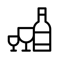 Alcohol Icon Vector Symbol Design Illustration