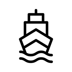 Ship Icon Vector Symbol Design Illustration