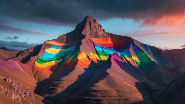  Vinicunca mountain in Peru.